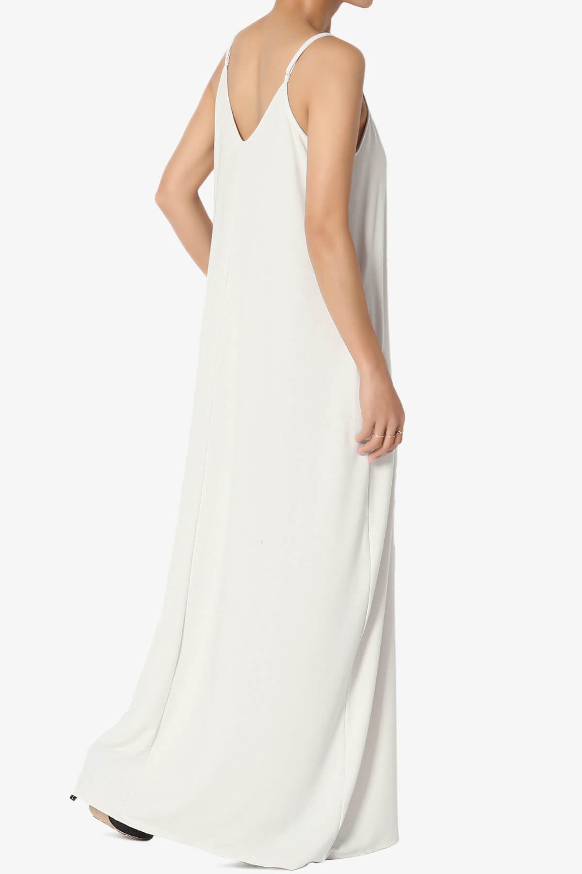 Venus Pocket Cami Maxi Dress SAND BEIGE_4