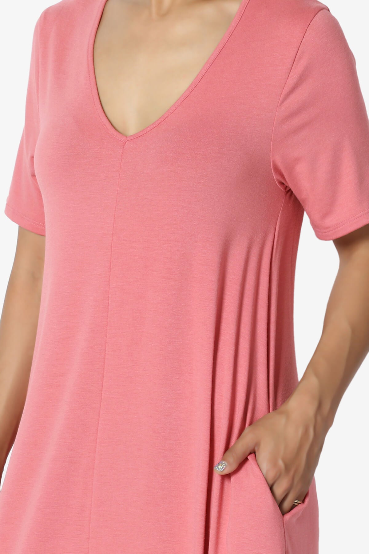 Vina Pocket Oversized Maxi Dress DESERT ROSE_5