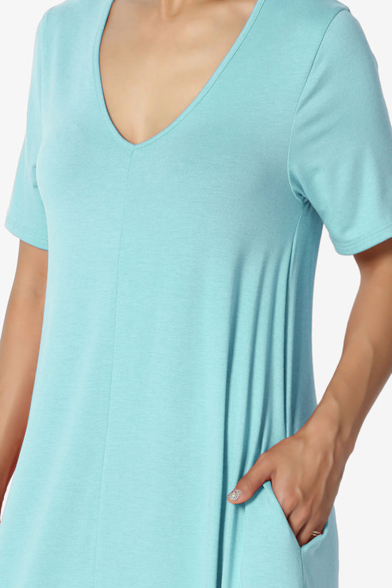 Vina Pocket Oversized Maxi Dress MILKY BLUE_5