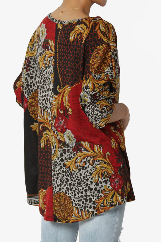 Wanda Printed Dolman Sleeve Top MULTI COLOR_4