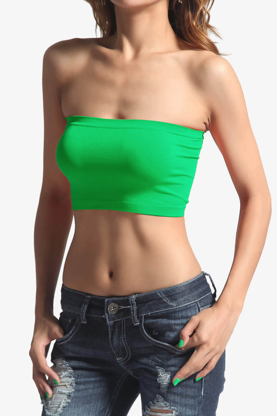 Wendi Seamless Crop Bandeau APPLE GREEN_1