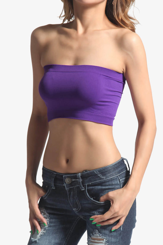 Wendi Seamless Crop Bandeau PURPLE_1