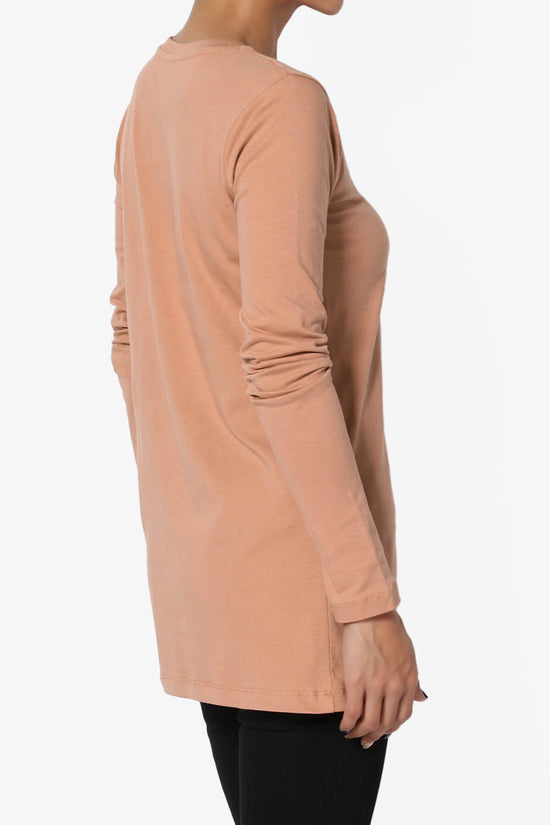 Lasso Cotton Crew Neck Long Sleeve T-Shirt PLUS