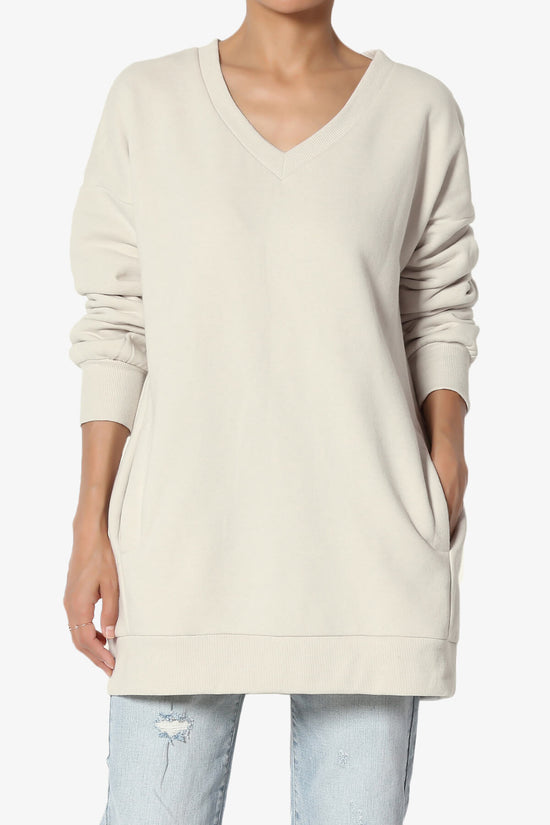 Accie V-Neck Pullover Sweatshirts PLUS