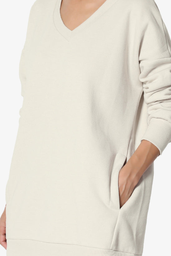 Accie V-Neck Pullover Sweatshirts PLUS