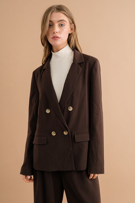 Sweet Generis DOUBLE BUTTON BLAZER JACKET