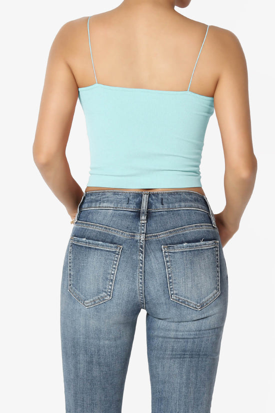 Aced Skinny Strap Ribbed Seamless Bra Cami BABY BLUE_2
