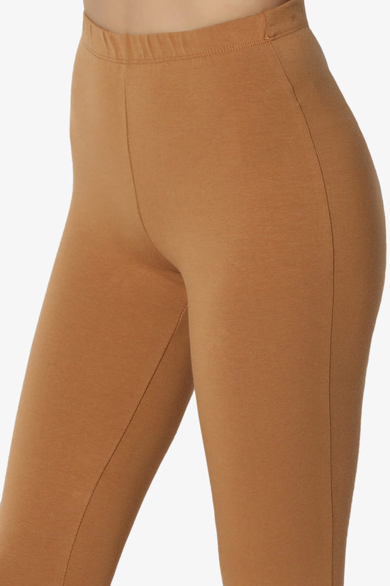 Ansley Luxe Cotton Capri Leggings COFFEE_5