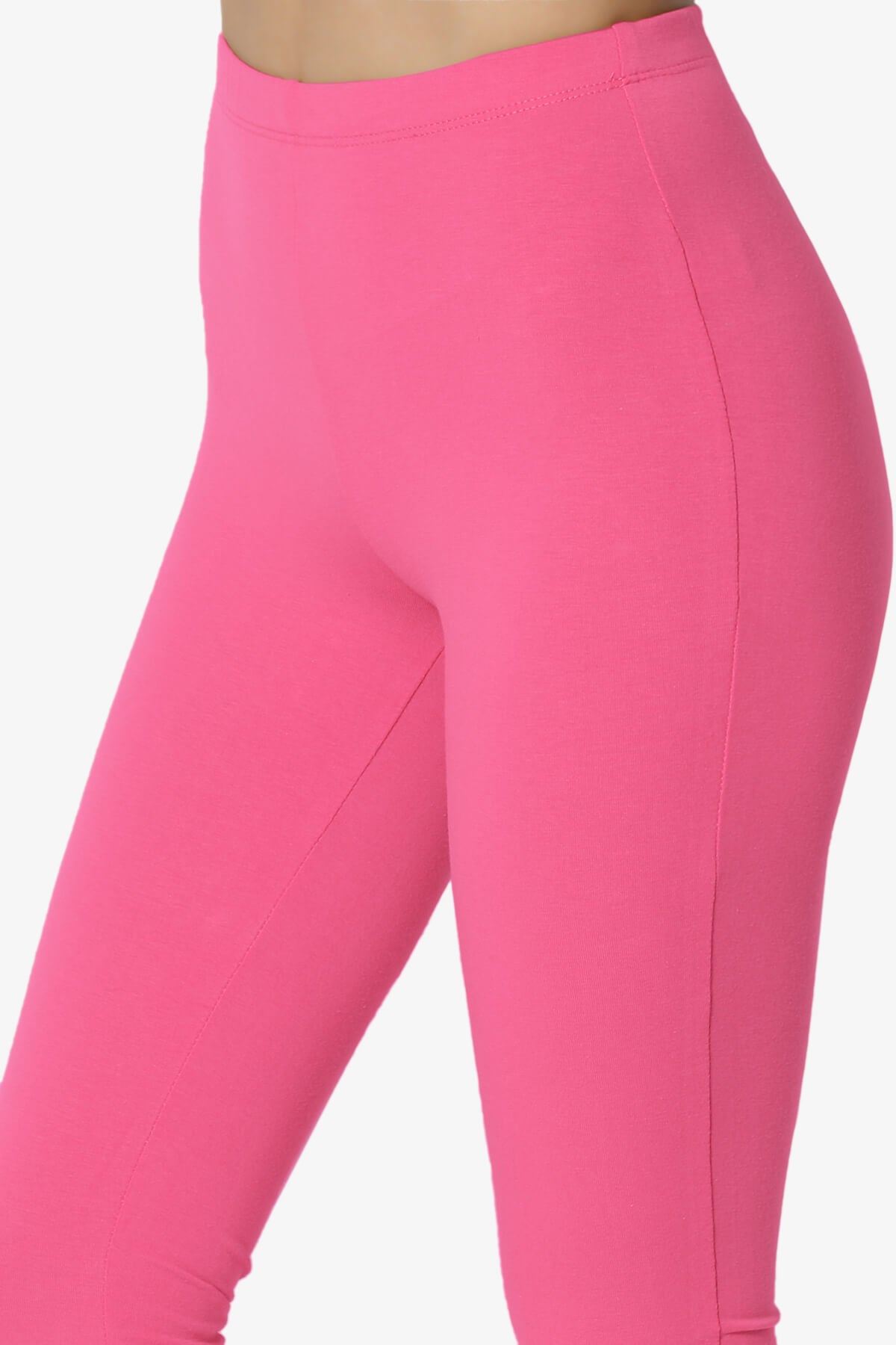 Ansley Luxe Cotton Capri Leggings FUCHSIA_5