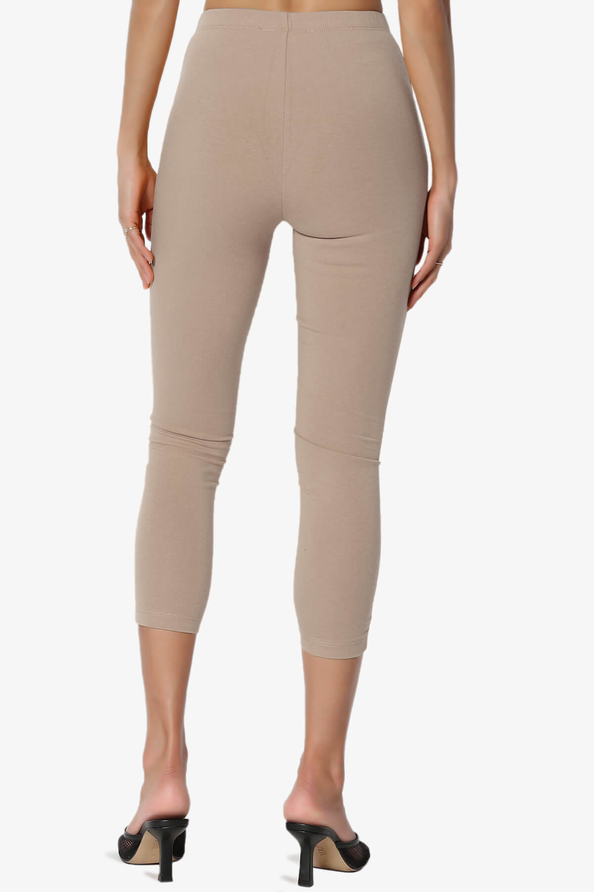 Ansley Luxe Cotton Capri Leggings LIGHT MOCHA_2