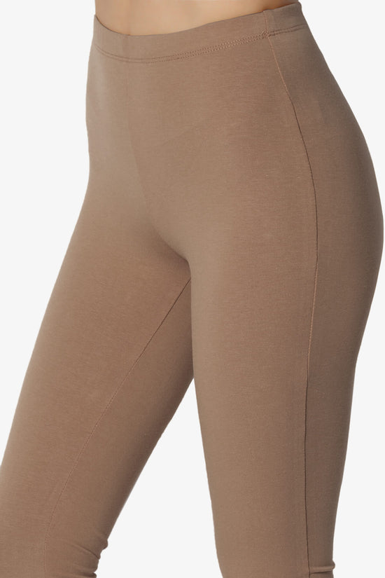 Ansley Luxe Cotton Capri Leggings MOCHA_5