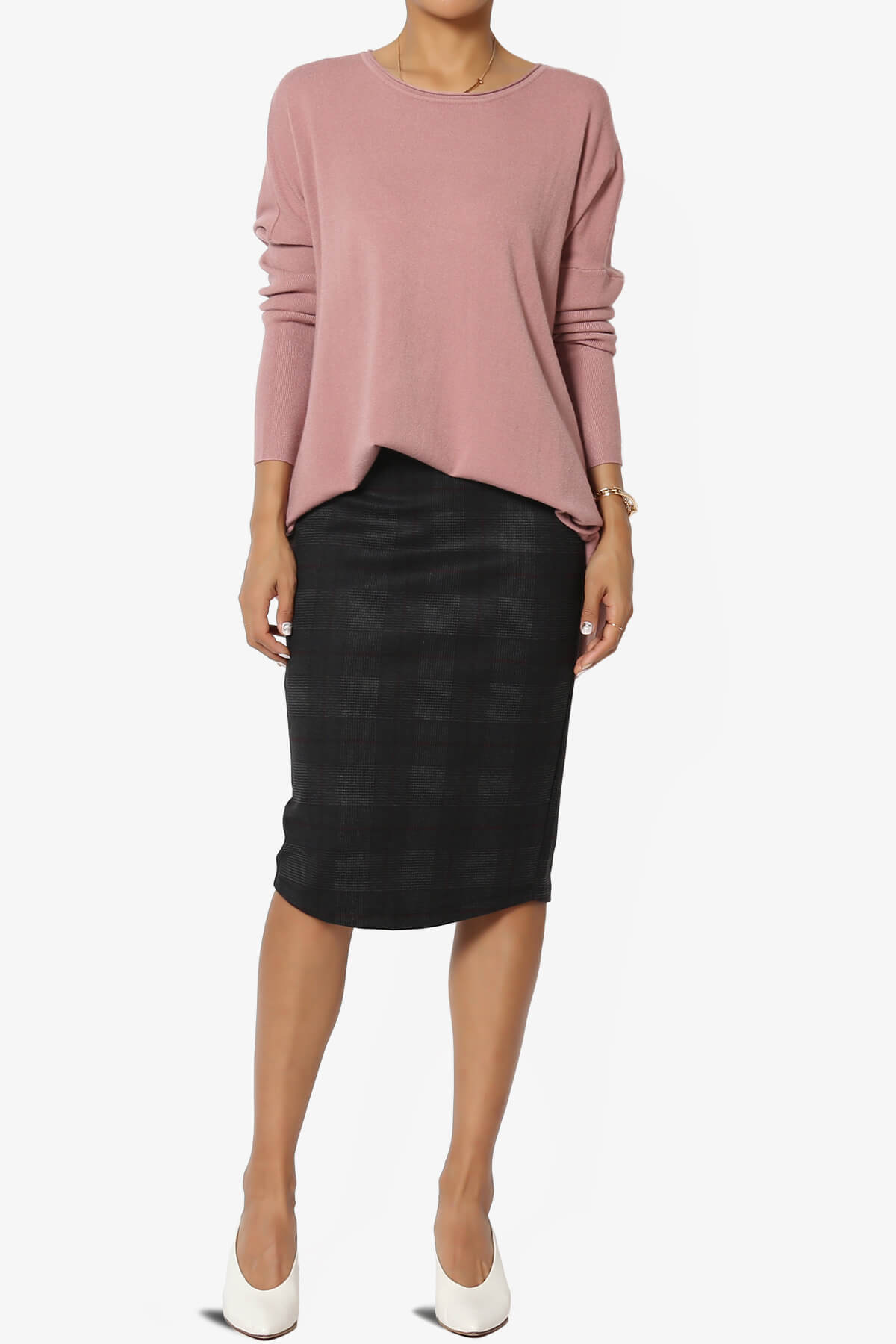 Brendi Super Soft Pocket Oversized Sweater LIGHT ROSE_6