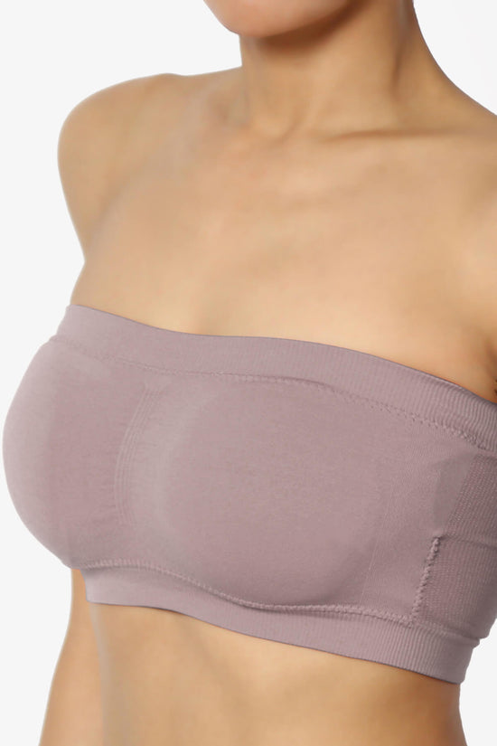 Candid Removable Pad Bandeau Bra Top DUSTY MAUVE_5
