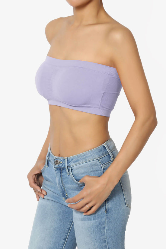 Candid Removable Pad Bandeau Bra Top LAVENDER_3