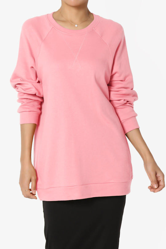 Carlene Cotton Raglan Sleeve Pullover Top PLUS
