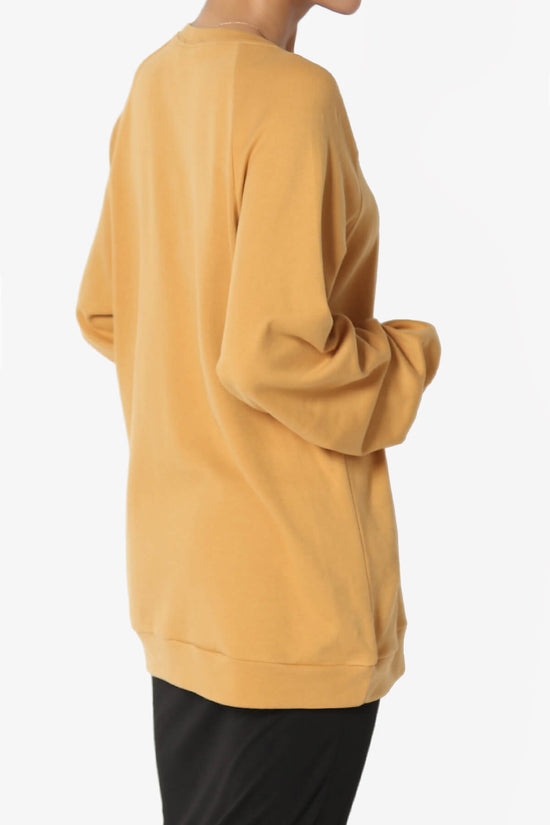 Carlene Cotton Raglan Sleeve Pullover Top GOLDEN MUSTARD_4