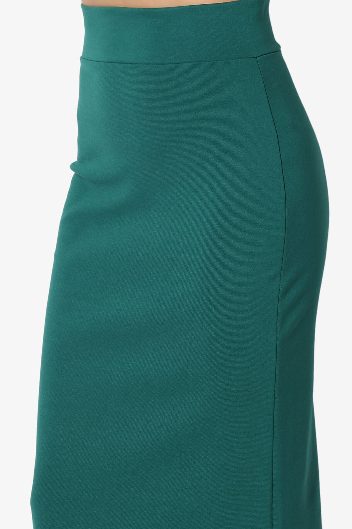Carleta Mid Calf Pencil Skirt GREEN_5