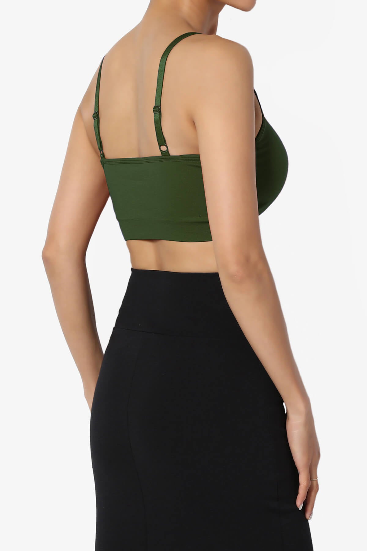 Carolyn Crisscross Bra Top ARMY GREEN_4