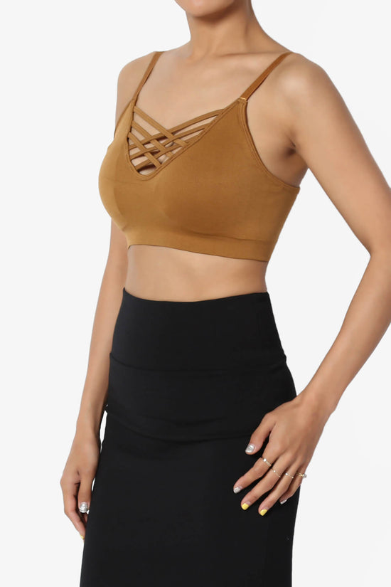 Carolyn Crisscross Bra Top COFFEE_3