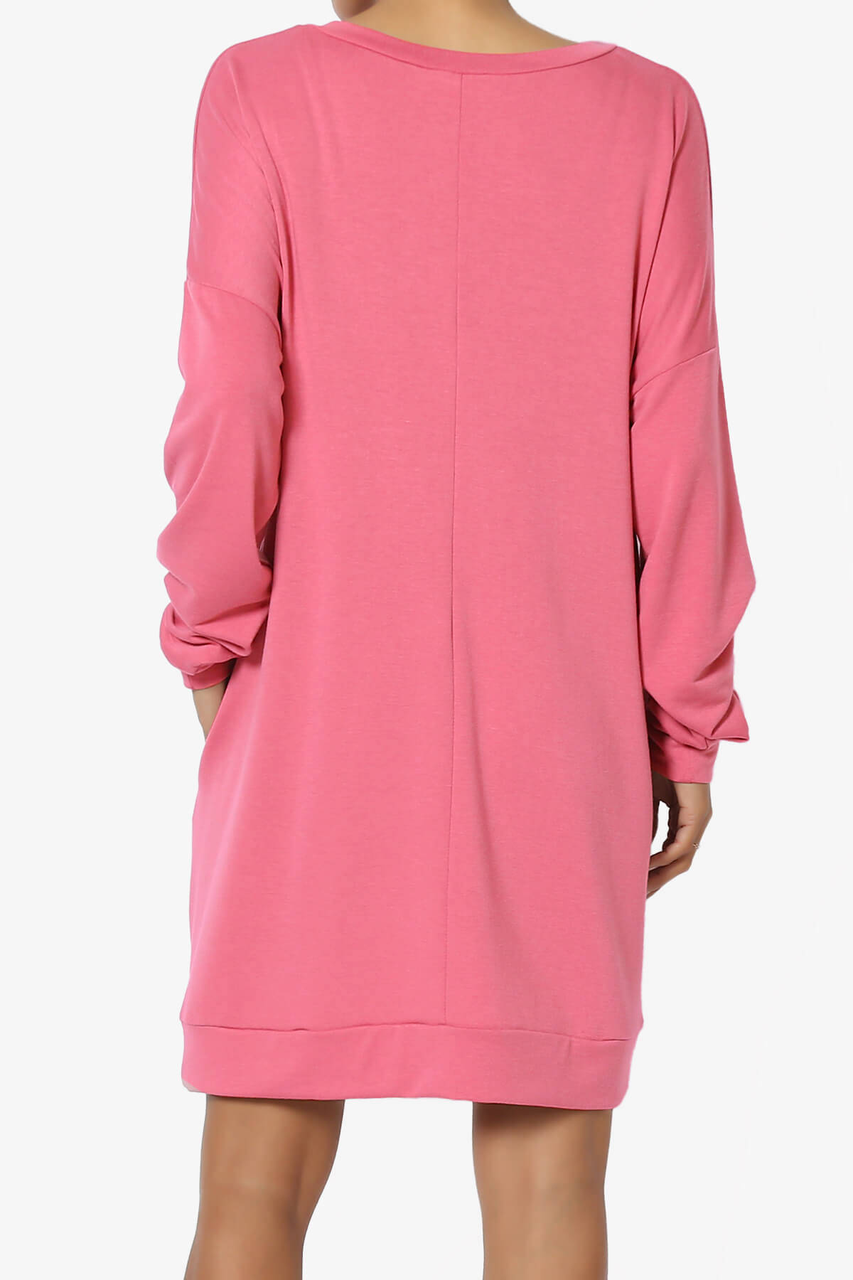 Chrissy V-Neck Pocket Soft Terry Tunic DESERT ROSE_2