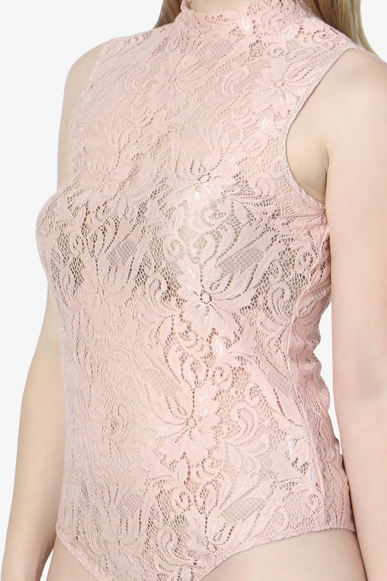 Bari Sleeveless Lace Bodysuit