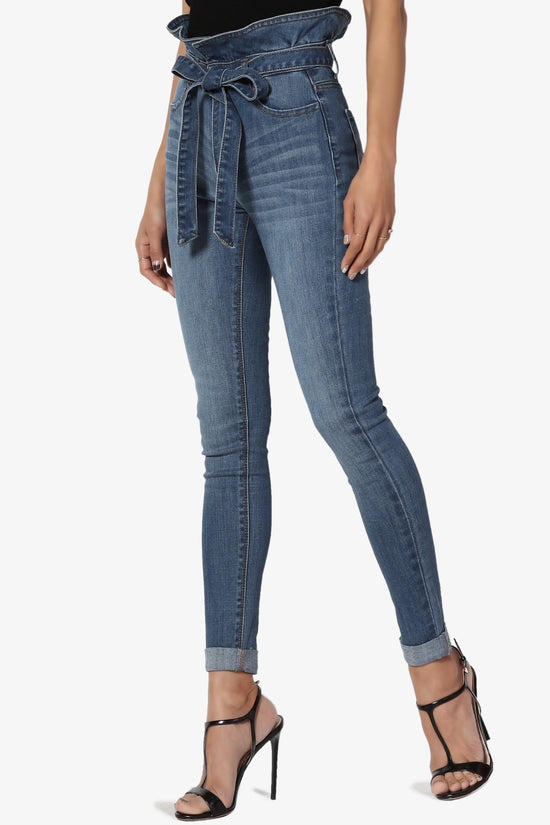 Kelsey Paperbag Waist Skinny Jeans
