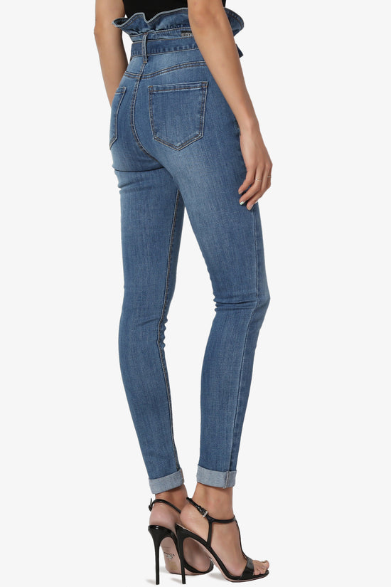 Kelsey Paperbag Waist Skinny Jeans