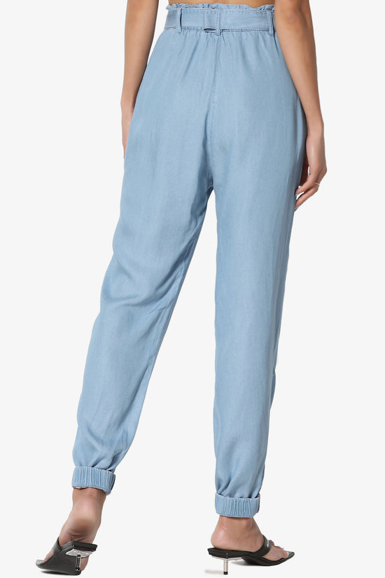 Tanja TENCEL Chambray Utility Jogger Pant - TheMogan
