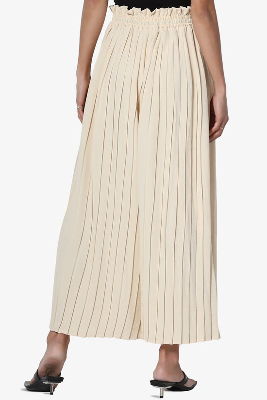 Stecia Cropped Pleated Trousers - TheMogan
