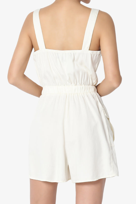 Skyler Utility Cargo Pocket Romper IVORY_2