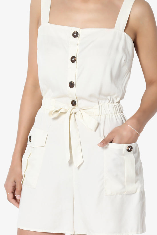 Skyler Utility Cargo Pocket Romper IVORY_5