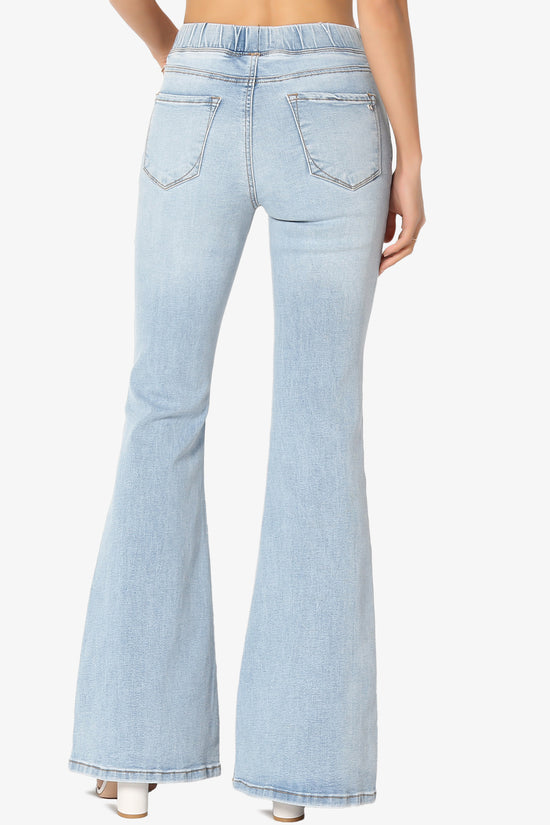 Rafa Elastic High Rise Flare Leg Jeans LIGHT_2