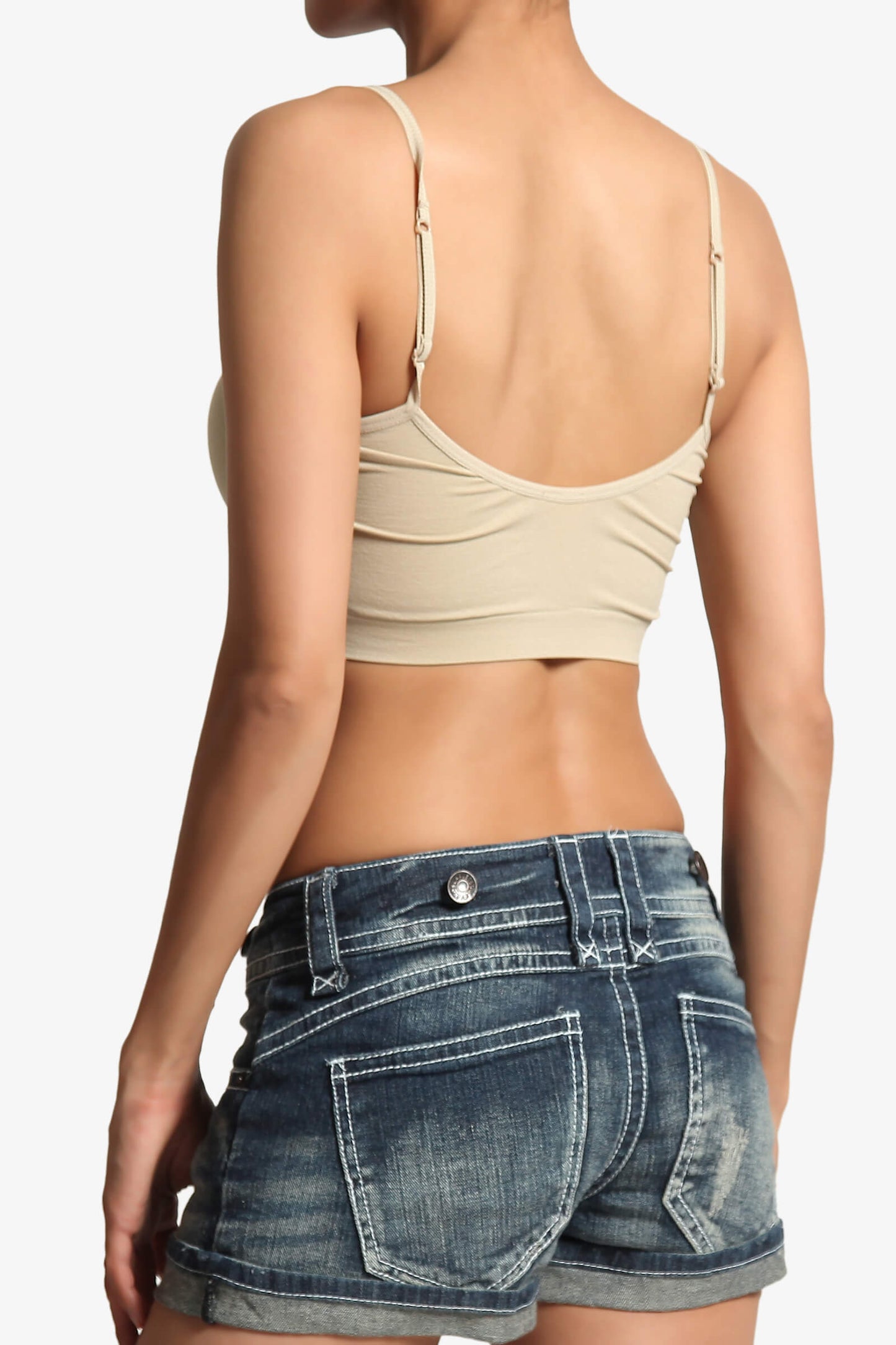 Hanelei Removable Pad Bra Top KHAKI_4