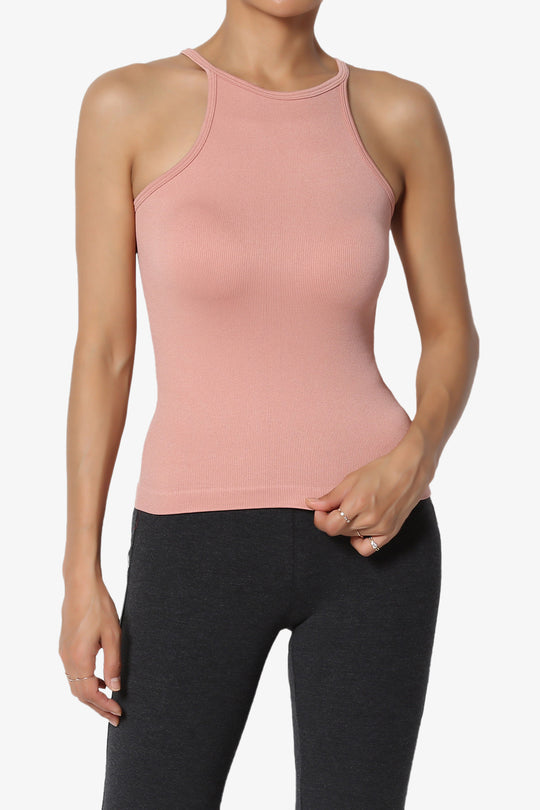 Beale Cut in shoulder Ribbed Cami