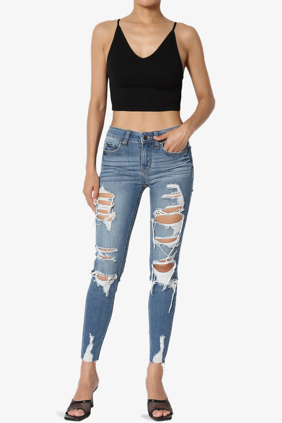 Gemmy Triangle V-Neck Crop Cami