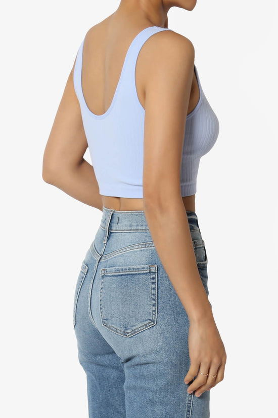 Effie Scoop Neck Ribbed Seamless Crop Tank Top LIGHT BLUE_4