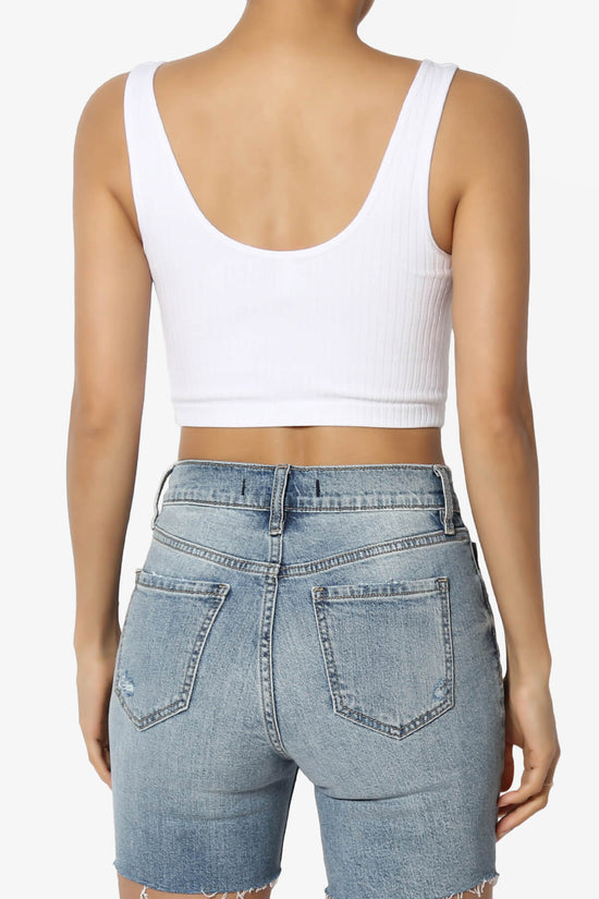 Effie Scoop Neck Ribbed Seamless Crop Tank Top WHITE_2