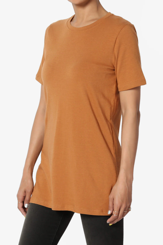 Elora Crew Neck Short Sleeve T-Shirt ALMOND_3