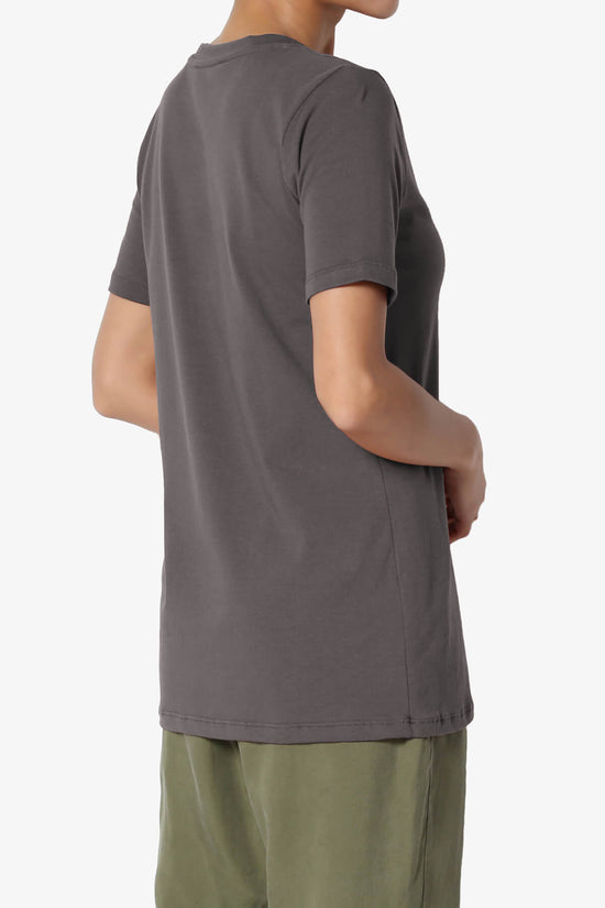 Elora Crew Neck Short Sleeve T-Shirt ASH GREY_4