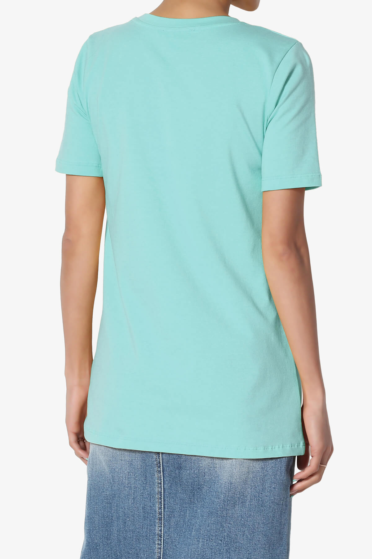 Elora Crew Neck Short Sleeve T-Shirt ASH MINT_2