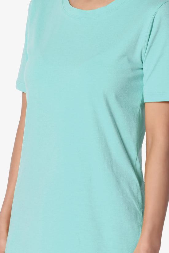Elora Crew Neck Short Sleeve T-Shirt ASH MINT_5