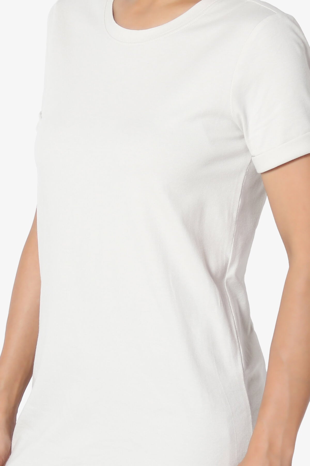 Elora Crew Neck Short Sleeve T-Shirt BONE_5