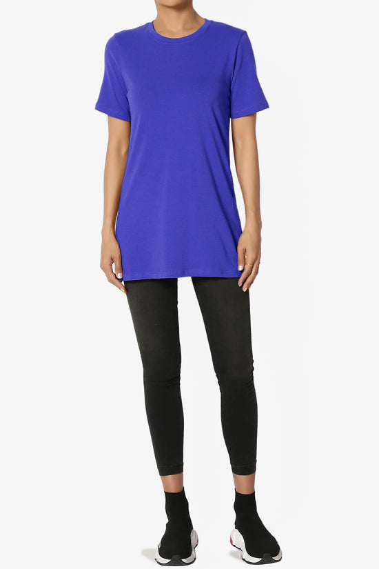Elora Crew Neck Short Sleeve T-Shirt BRIGHT BLUE_6