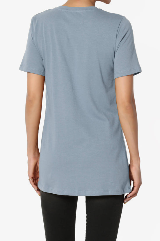 Elora Crew Neck Short Sleeve T-Shirt CEMENT_2