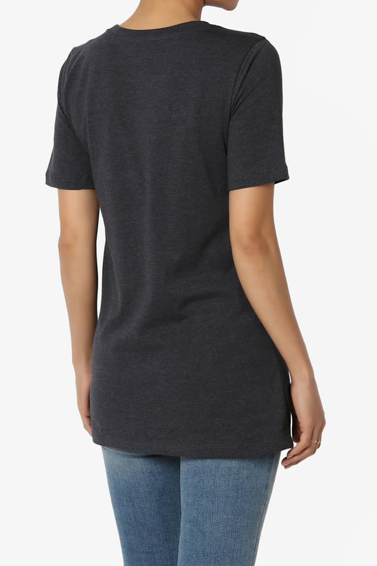 Elora Crew Neck Short Sleeve T-Shirt CHARCOAL_4