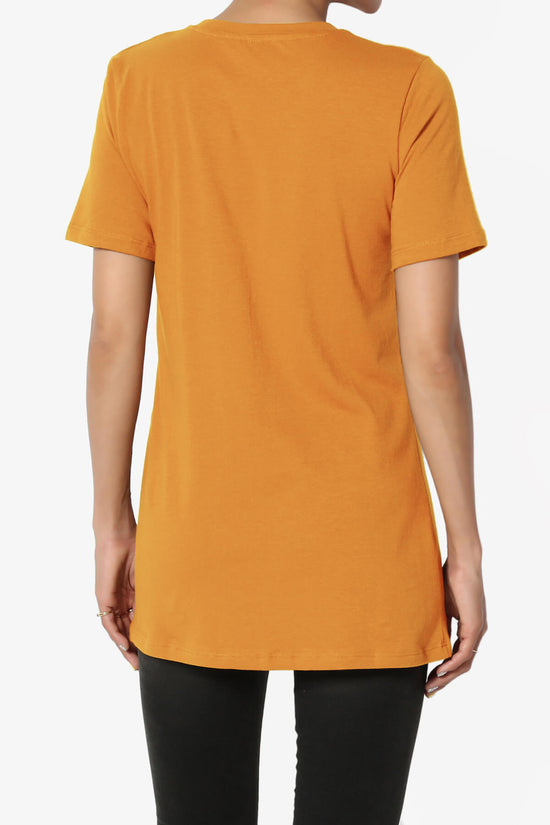 Elora Crew Neck Short Sleeve T-Shirt D. MUSTARD_2