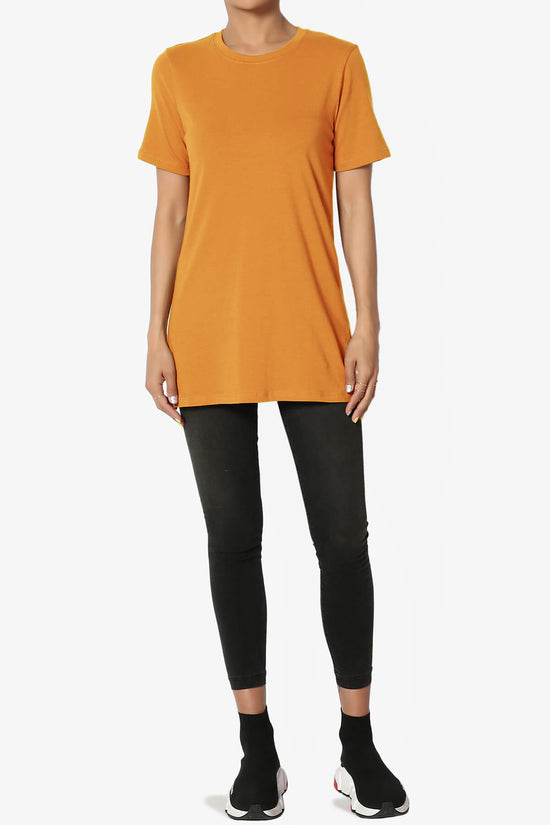 Elora Crew Neck Short Sleeve T-Shirt D. MUSTARD_6