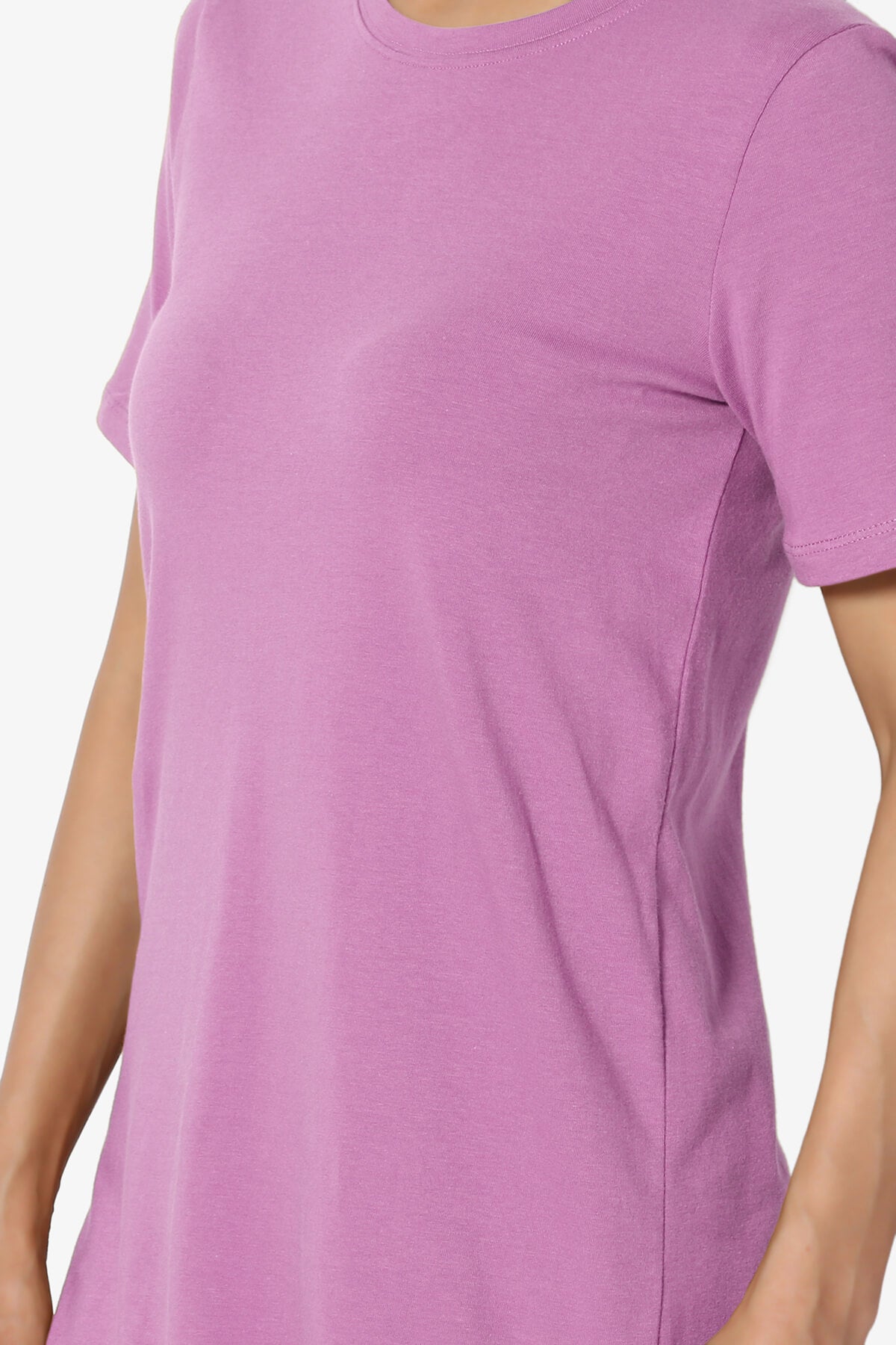 Elora Crew Neck Short Sleeve T-Shirt DARK MAUVE_5