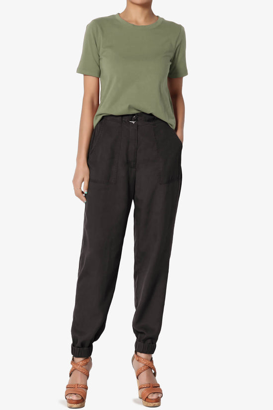 Elora Crew Neck Short Sleeve T-Shirt DUSTY OLIVE_6