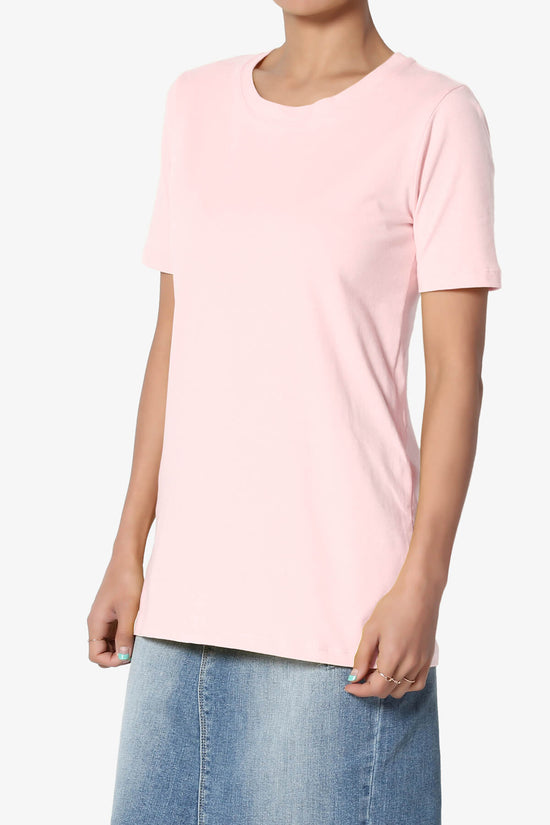 Elora Crew Neck Short Sleeve T-Shirt DUSTY PINK_3